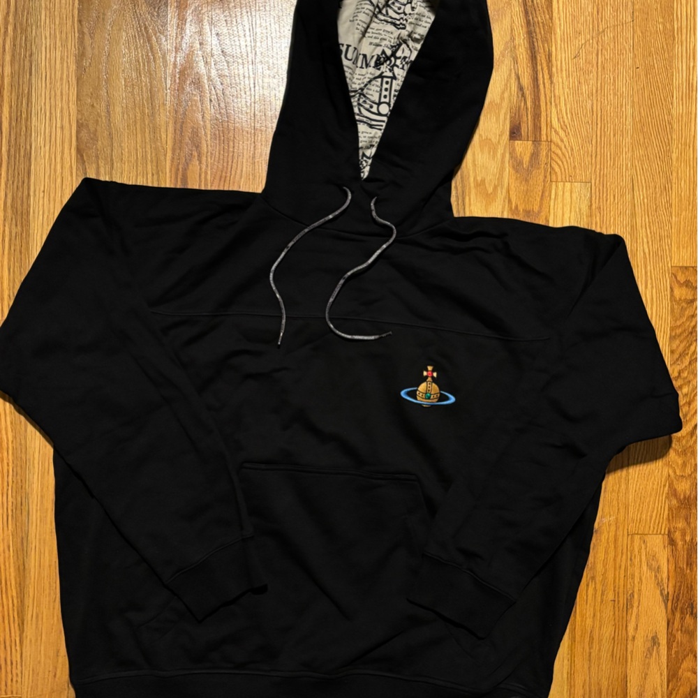 Vivienne Westwood Black Hoodie with Logo